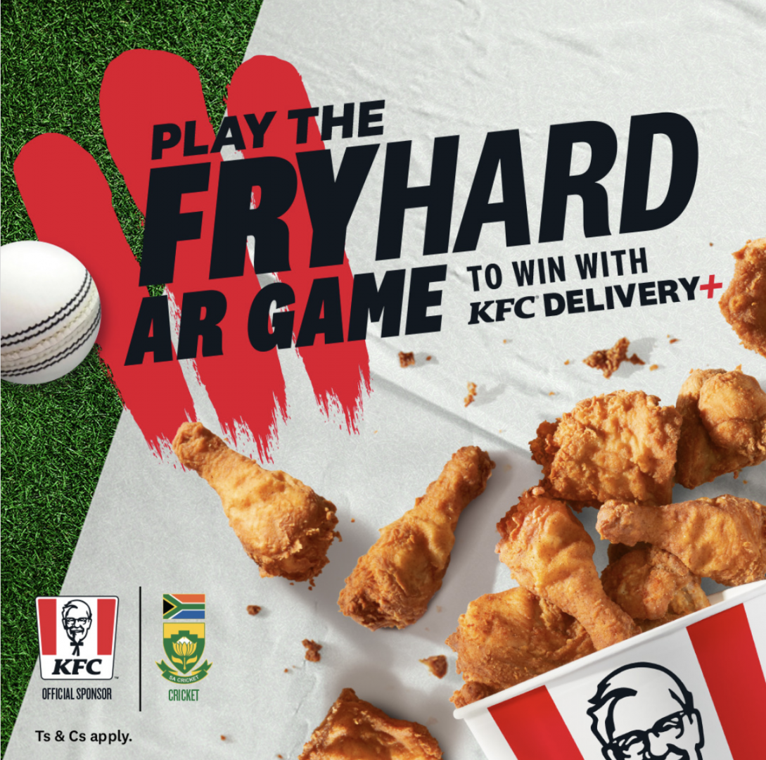 KFC Fry-Hard AR game with Cricket South Africa using augmented reality in sports.