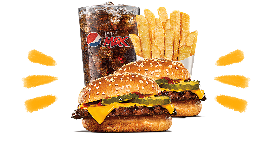 Burger King Pepsi rewards campaign prizes featuring Whopper meals, fries, and Pepsi Max drinks.