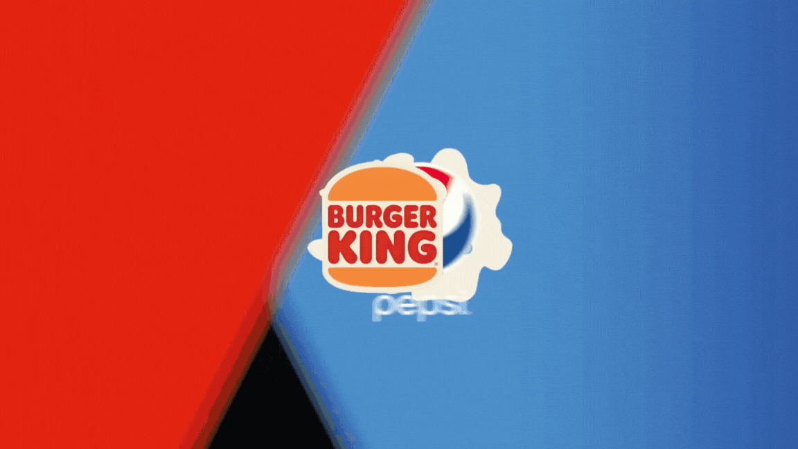 Animated graphic from Inner Reality’s Burger King x Pepsi AR campaign showcasing gamified mechanics and user rewards, part of a branded strategy for creating addictive digital experiences.