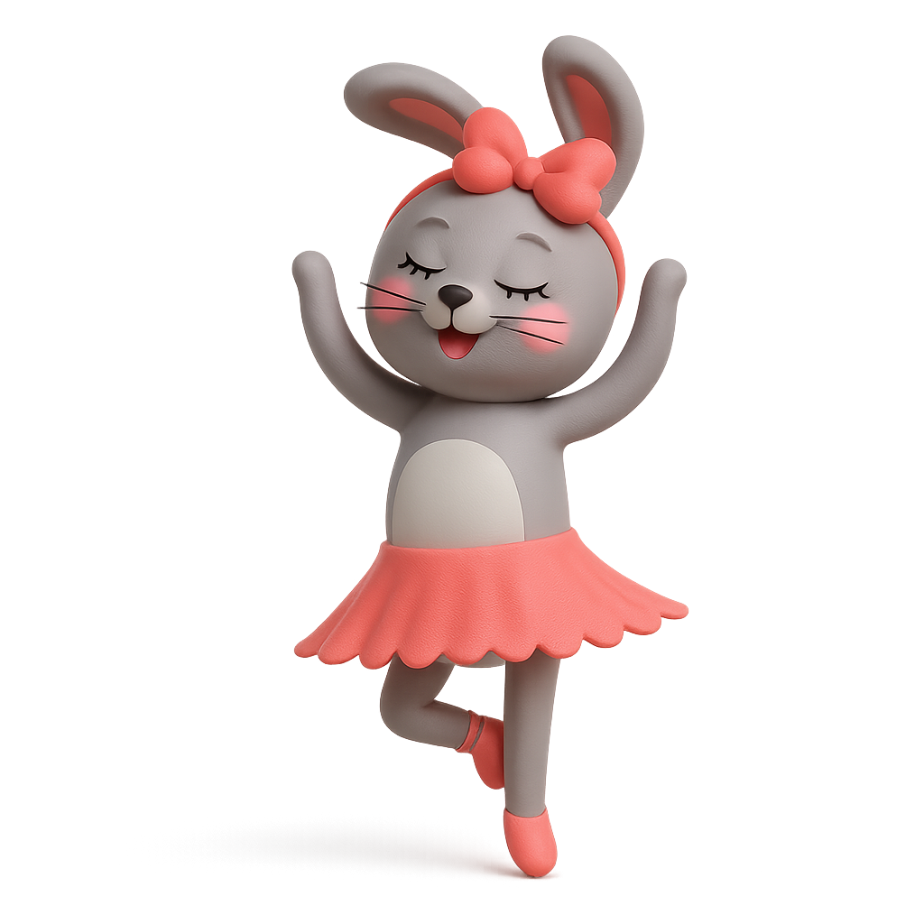 3D dancing bunny in tutu featured in Pick n Pay’s augmented reality in retail campaign.