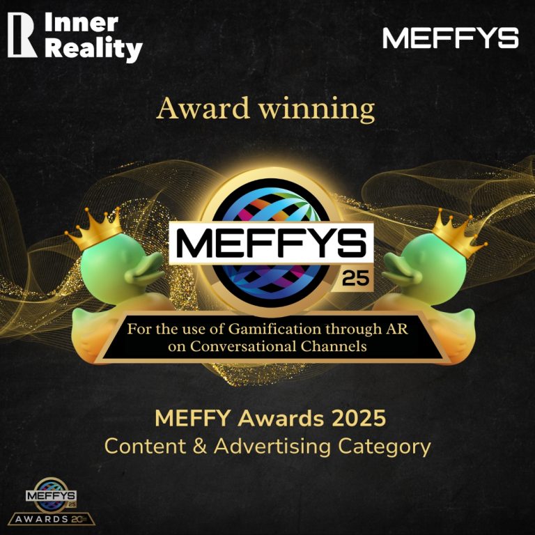 Inner Reality wins MEFFY Awards 2025 in Content & Advertising for gamification through AR on conversational channels